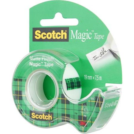 Lepiaca páska, s dispenzorom, 19 mm x 7,5 m, 3M SCOTCH "Magic Tape 810"