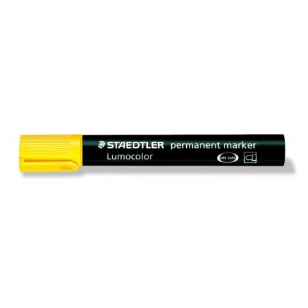 Permanentný popisovač, 2 mm, kužeľový hrot, STAEDTLER "Lumocolor 352", žltý