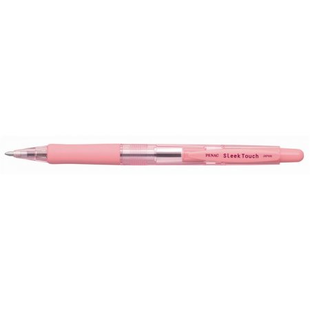 Guľôčkové pero, 0,7 mm, stláčací mechanizmus, PENAC "Sleek Touch", pink