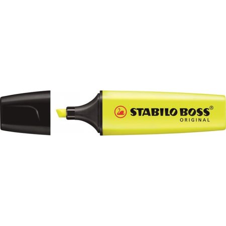 Zvýrazňovač, 2-5 mm, STABILO "BOSS original", žltý