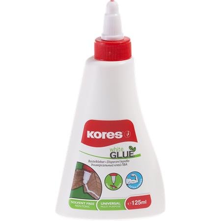 Hobby lepidlo, 125 ml, KORES "White Glue"