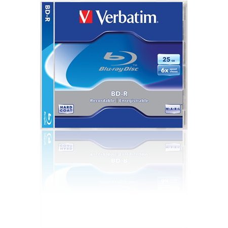 BD-R Blu-Ray disk, 25GB, 6x, 1 ks, klasický obal, VERBATIM