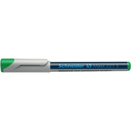 Popisovač, OHP, 0,4 mm, SCHNEIDER "Maxx 221 S", zelený