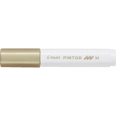 Dekoračný popisovač, 1,4 mm, PILOT "Pintor M", zlatý