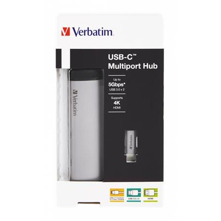 USB HUB, USB-C/USB 3.0/HDMI, VERBATIM