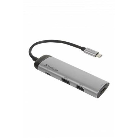 USB HUB, USB-C/USB 3.0/HDMI, VERBATIM