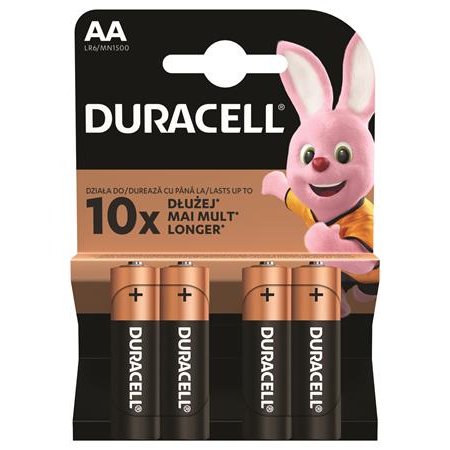 Batéria, tužkové AA, 4ks, DURACELL "Basic"