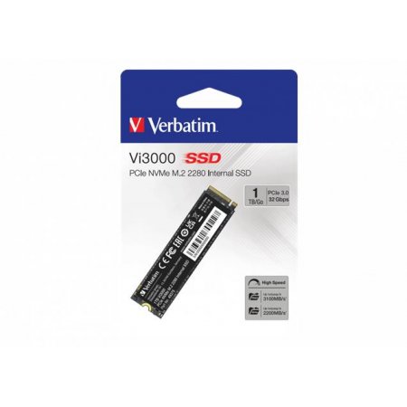 SSD (vnútorná pamäť), 1TB, PCIe NVMe M2, 3300/1300 MB/s, VERBATIM "Vi3000"