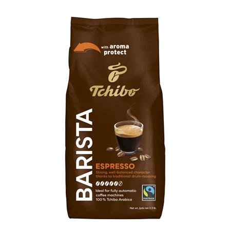 Káva, pražená, zrnková, 1000 g, TCHIBO "Barista Espresso"