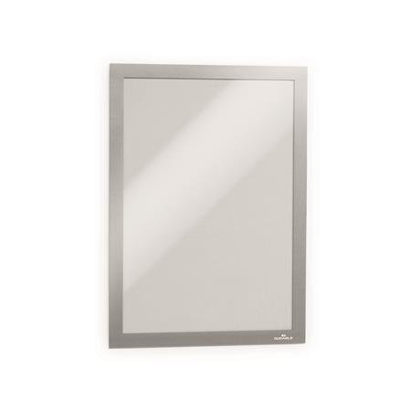 Informačný panel, A4, samolepiaci DURABLE "DURAFRAME®", strieborná