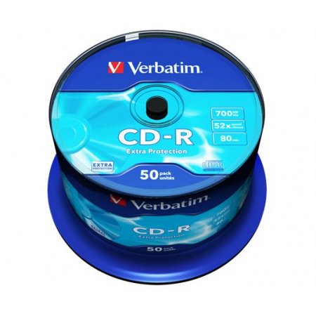 CD-R disk, 700 MB, 52x, 50 ks, cake box, VERBATIM "DataLife"