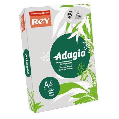 Kopírovací papier, farebný, A4, 80 g, REY "Adagio", pastelová sivá