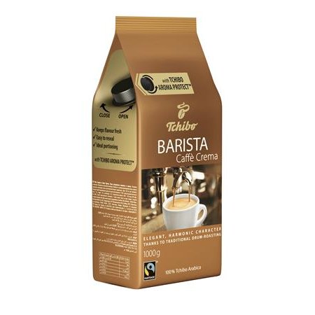 Káva, pražená, zrnková, 1000 g, TCHIBO "Barista Caffé Crema"