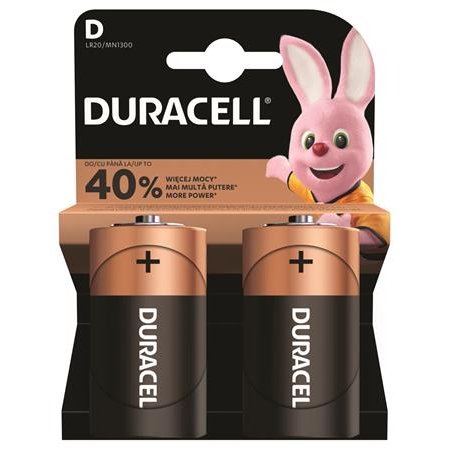 Batéria, D goliath, 2ks, DURACELL "Basic"