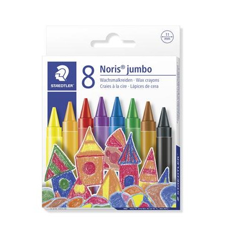 Voskovky, STAEDTLER "Noris Jumbo 229", 8 rôznych farieb