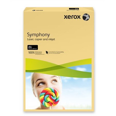 Kancelársky papier, farebný, A4, 160 g, XEROX "Symphony", maslový (stredný)