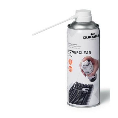 Stlačený vzduch, nehorľavy, 350 ml, DURABLE "POWERCLEAN® 350"