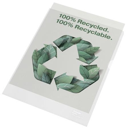 Obal, "L", A4, 100 mikr., drsný povrch, ESSELTE "Recycled"