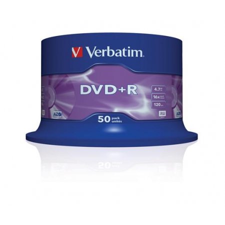 DVD+R disk, AZO, 4,7GB, 16x, 50 ks, cake box, VERBATIM