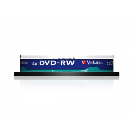 DVD-RW disk, prepisovateľný 4,7GB, 4x, 10 ks, cake box, VERBATIM