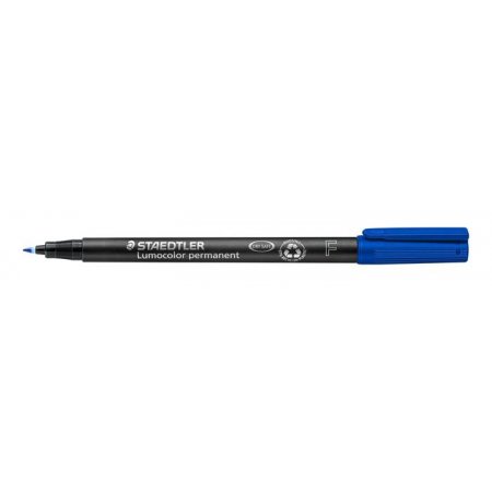 Permanentný popisovač, OHP, 0,6 mm, STAEDTLER "Lumocolor® 318 F", modrá