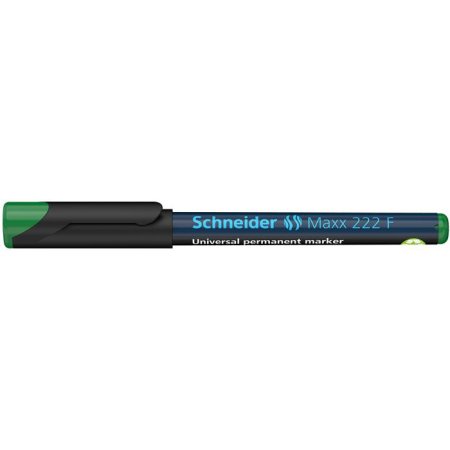 Permanentný popisovač, OHP, 0,7 mm, SCHNEIDER "Maxx 222 F", zelený