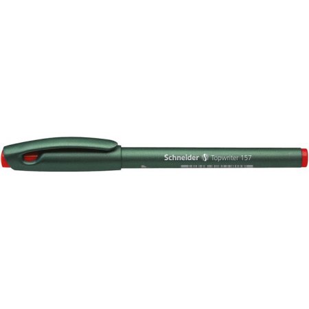 Popisovač, 0,8 mm, SCHNEIDER "Topwriter 157", červená