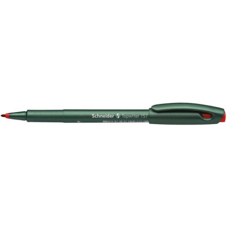 Popisovač, 0,8 mm, SCHNEIDER "Topwriter 157", červená