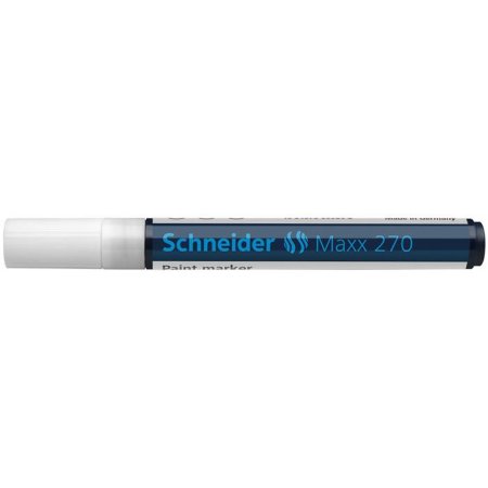 Lakový popisovač, 1-3 mm, SCHNEIDER "Maxx 270", biely