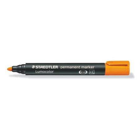 Permanentný popisovač, 2 mm, kužeľový hrot, STAEDTLER "Lumocolor 352", oranžový