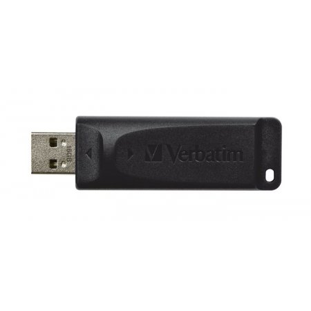 USB kľúč, 16GB, USB 2.0, VERBATIM "Slider", čierny