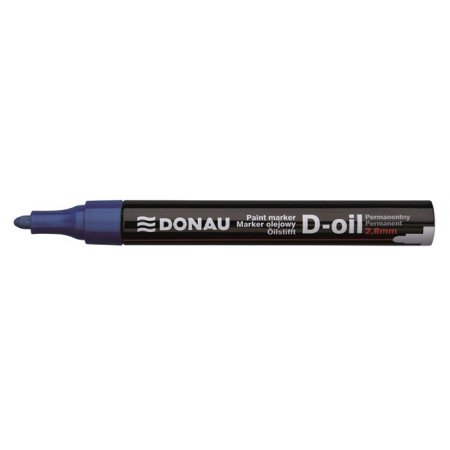 Lakový popisovač, 2,8 mm, M, DONAU "D-oil", modrý