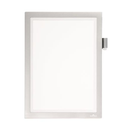 Informačný panel, A4, samolepiaci, na písanie poznámok, DURABLE DURAFRAME® "NOTE", strieborná