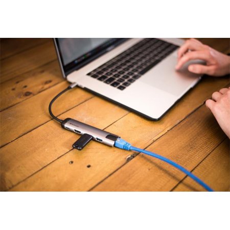 USB HUB, USB-C/USB 3.0/HDMI/Ethernet, VERBATIM