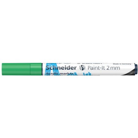 Akrylový popisovač, 2 mm, SCHNEIDER "Paint-It 310", zelený