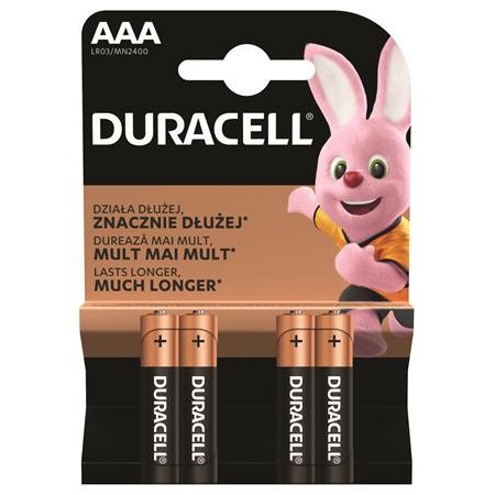 Batéria, mikro AAA, 4ks, DURACELL "Basic"