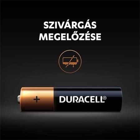 Batéria, mikro AAA, 4ks, DURACELL "Basic"