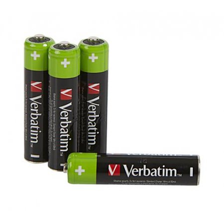 Nabíjateľná batéria, AAA mikro, 4x950 mAh, VERBATIM