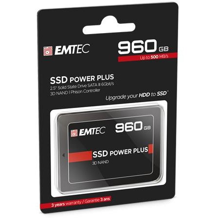 SSD (vnútorná pamäť), 960GB, SATA 3, 500/520 MB/s, EMTEC "X150"