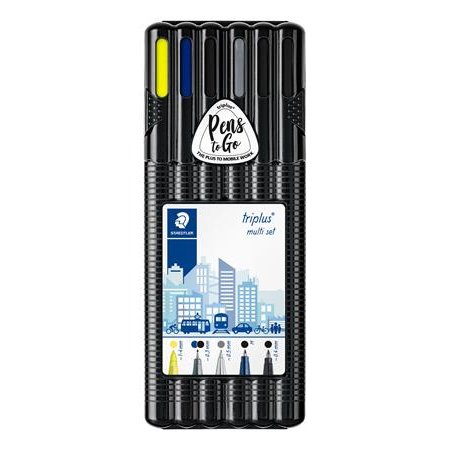 Sada na písanie, 6-kusová, STAEDTLER "Triplus® multi set 34”