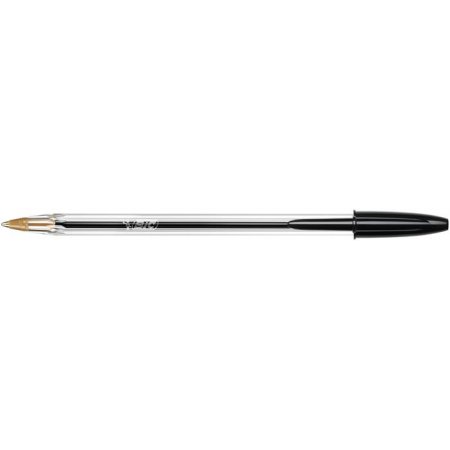 Guľôčkové pero, 0,32 mm, s vrchnákom, BIC "Cristal Original", čierne