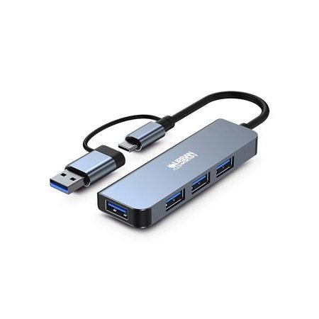 USB HUB, 4xUSB-A 3.2, URBAN FACTORY "Minee"