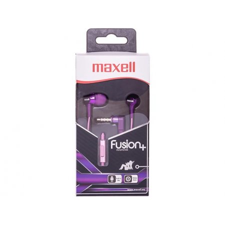 Slúchadlá, s mikrofónom, MAXELL "Fusion+", fialová-ružová