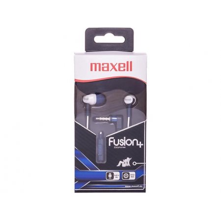 Slúchadlá, s mikrofónom, MAXELL "Fusion+", biela-modrá