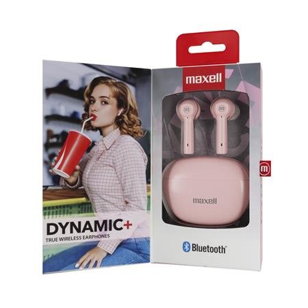 Slúchadlá, bezdrôtové, Bluetooth 5.3, s mikrofónom, MAXELL "Dynamic+", ružová