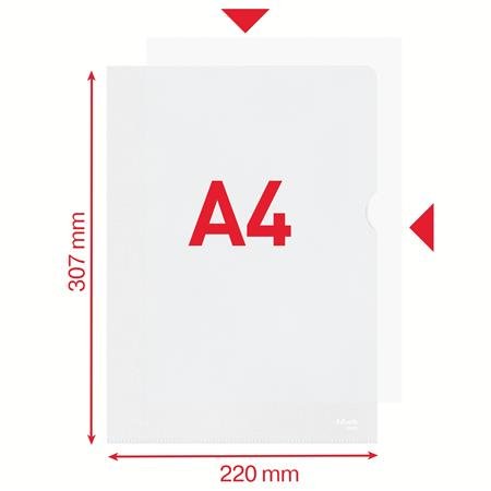 Obal, "L", A4, 115 mikr., drsný povrch, ESSELTE "Standard"