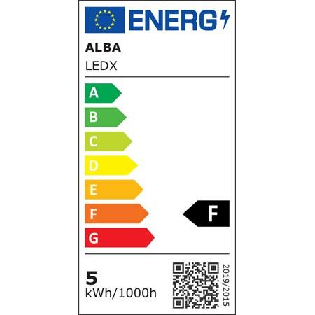 Stolová lampa, LED, 3-5,5 W, ALBA "LedX", čierna