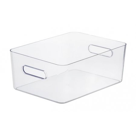 Úložný box, plastový, 15,4 l, SMARTSTORE "Compact Clear L", priehľadný