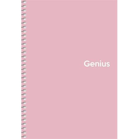 Špirálový zošit, štvorčekový, A5, 80 listov, PP obal, SHKOLYARYK "Genius Pastel", mix