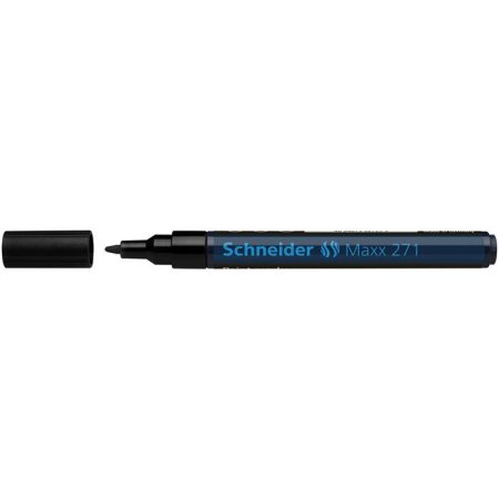 Lakový popisovač, 1-2 mm, SCHNEIDER "Maxx 271", čierny